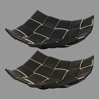 Elegant PU Leather Valet Tray | Storage Organizer