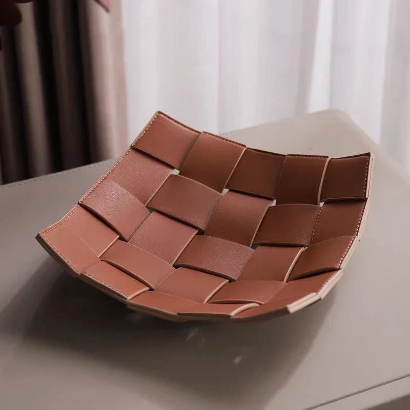 Elegant PU Leather Valet Tray | Storage Organizer