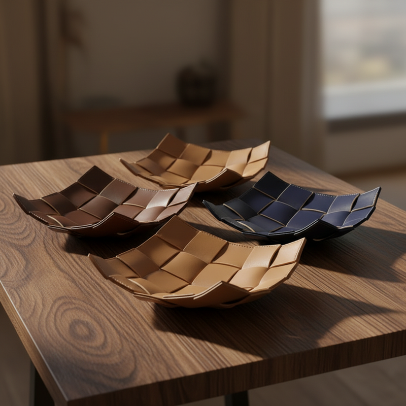 Elegant PU Leather Valet Tray | Storage Organizer