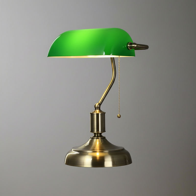 European Glass Table Lamp | Classic Bedside Lamp