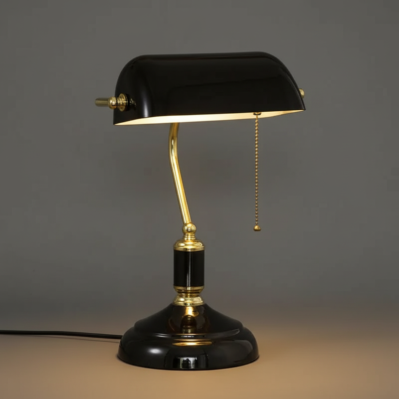 European Glass Table Lamp | Classic Bedside Lamp