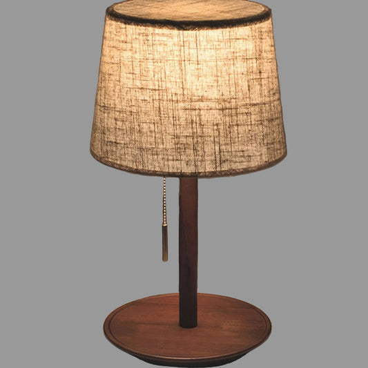 Gentle Glow Nordic Lamp | Walnut Wood Table Lamp